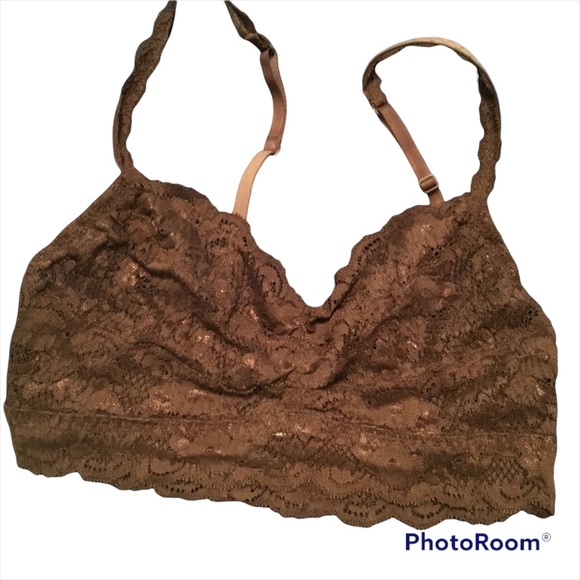 Cosabella Never Say Never Sweetie soft brown lace bralette - Picture 6 of 8